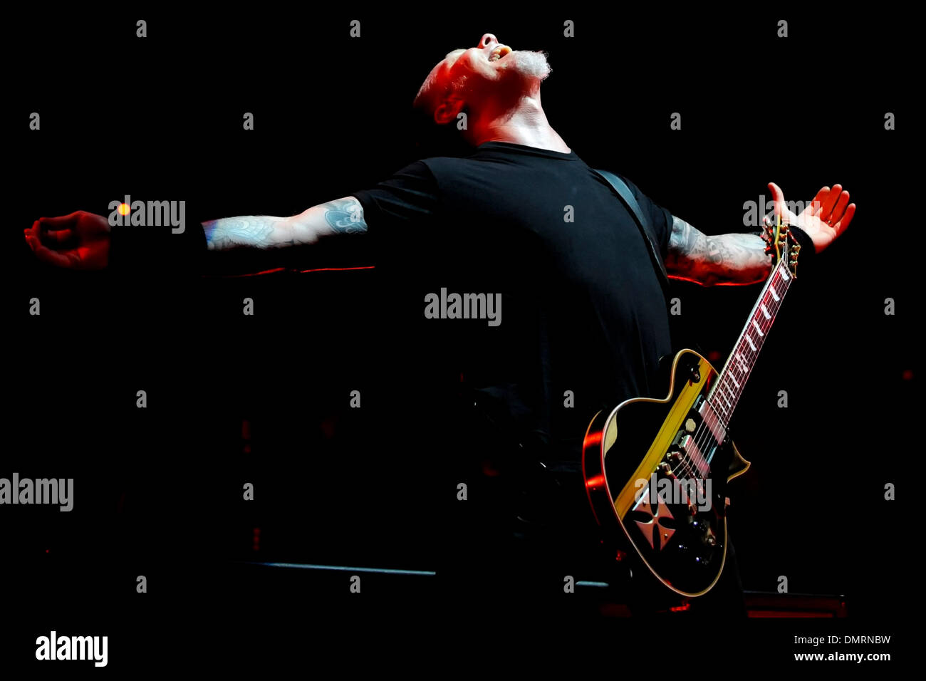 Heavy Metal band Metallica members Lars Ulrich, James Hetfield, Kirk