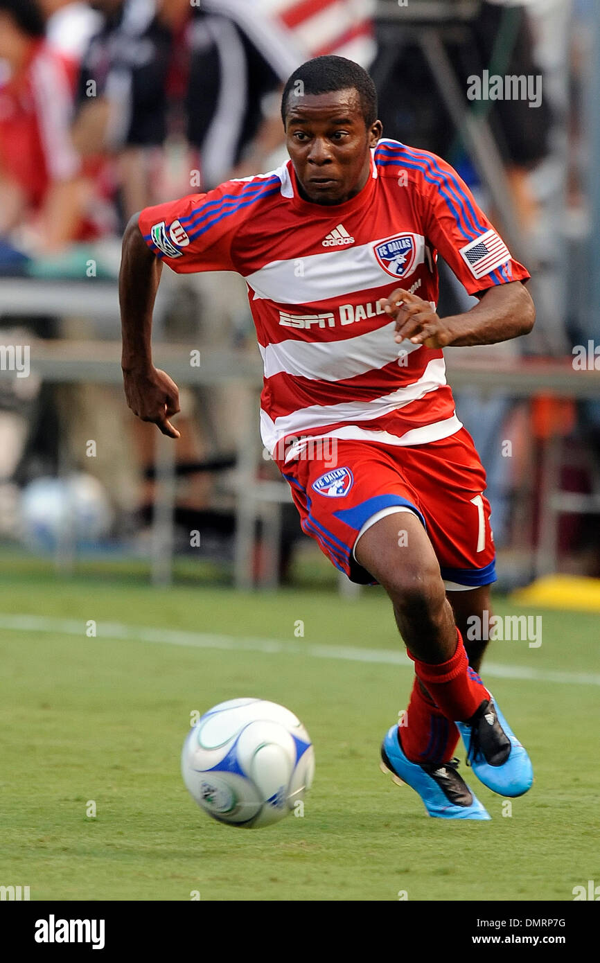 FC Dallas defeats the New England Revolution 1-0 from Jeff Cunningham in the 74th minute for their 9th win of the season.  FC Dallas midfielder Marvin Chavez drives the ball up field as FC Dallas wins 1-0. (Credit Image: © Steven Leija/Southcreek Global/ZUMApress.com) Stock Photo