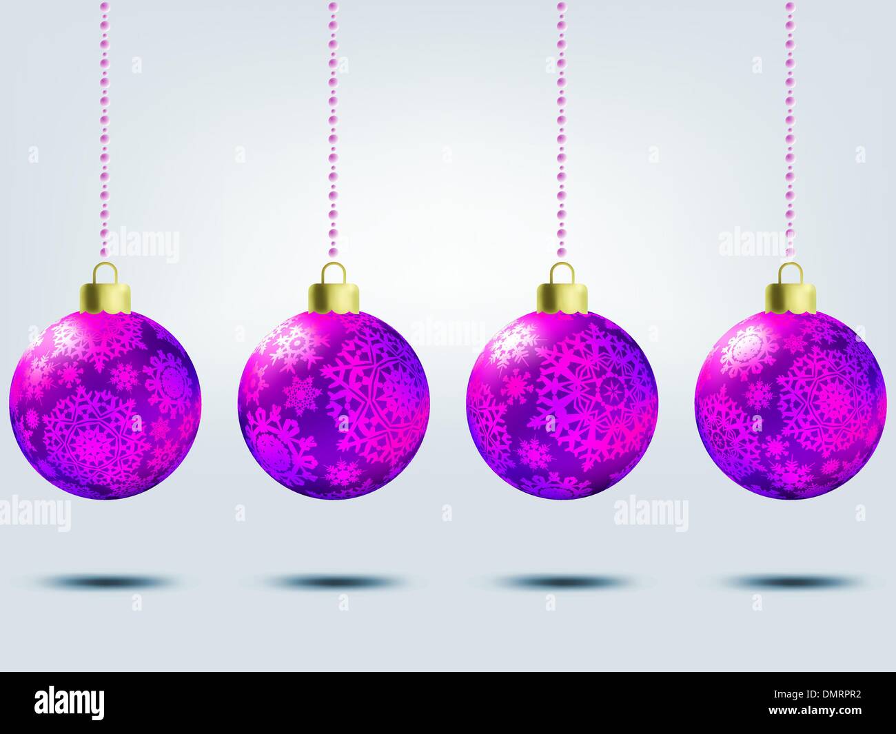 Christmas balls over elegant background. EPS 8 Stock Vector