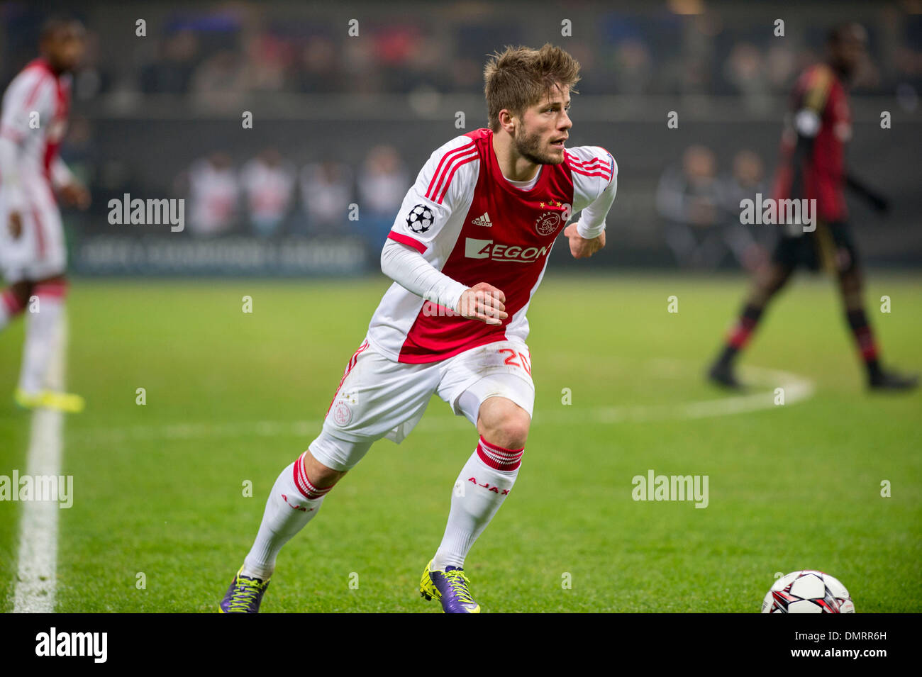 Milan, Italy. 11th Dec, 2013. Lasse Schone (Ajax) Football / Soccer : UEFA Champions League Group H match between AC Milan 0-0 Ajax at Stadio Giuseppe Meazza in Milan, Italy . © Maurizio Borsari/AFLO/Alamy Live News Stock Photo