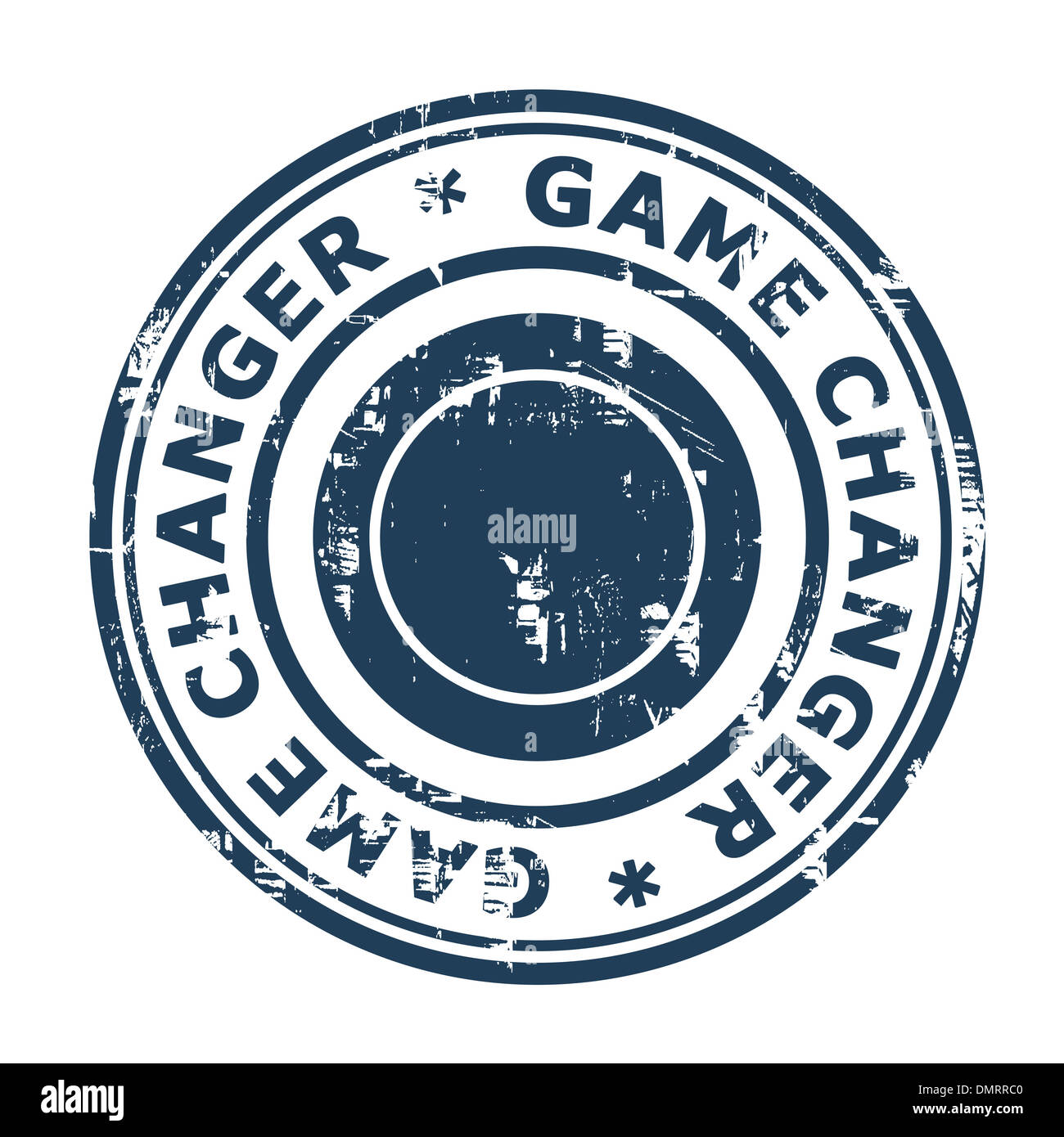 Game Changer business stamp isolated on a white background Stock Photo