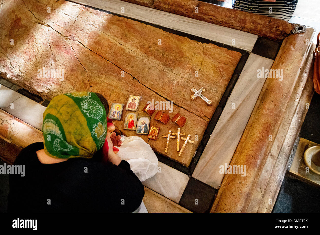 The Stone of Anointing, also known as The Stone of Unction inside the