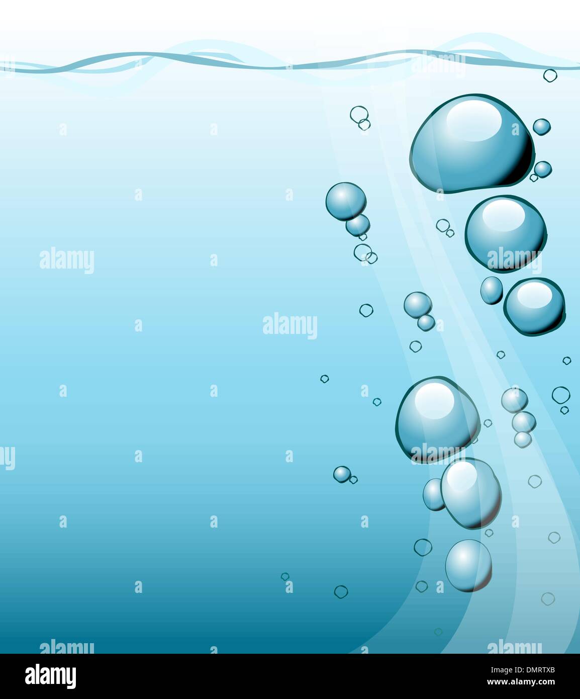 Bubbles under water Stock Vector Image & Art Alamy