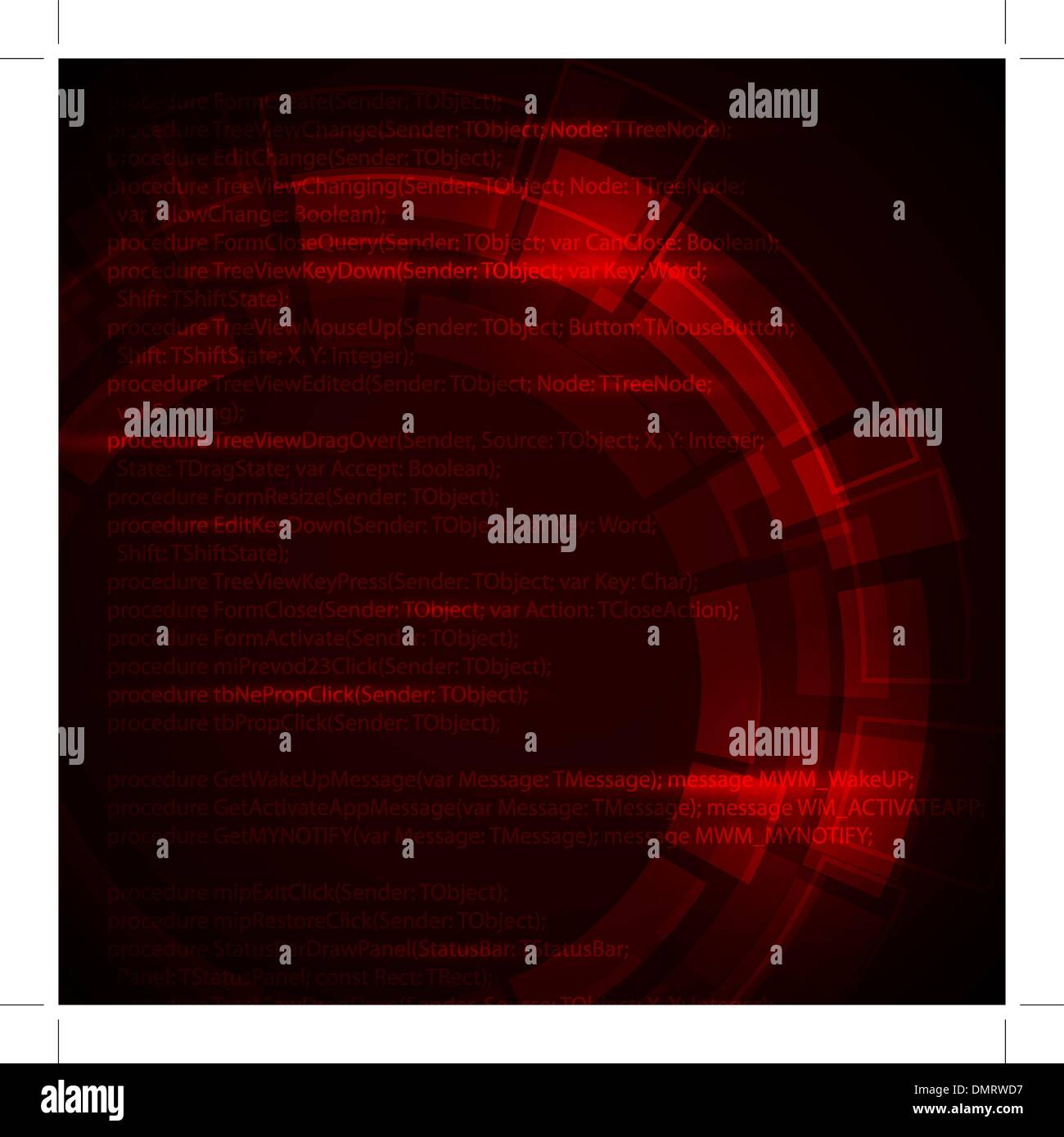 Abstract Dark Red Technical Background Stock Vector Image And Art Alamy