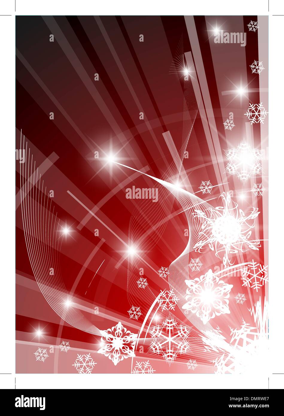 Christmas background with white snowflakes Stock Vector Image & Art - Alamy