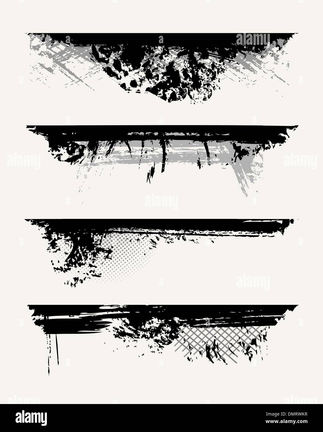 Set of grunge edges Stock Vector Image & Art - Alamy