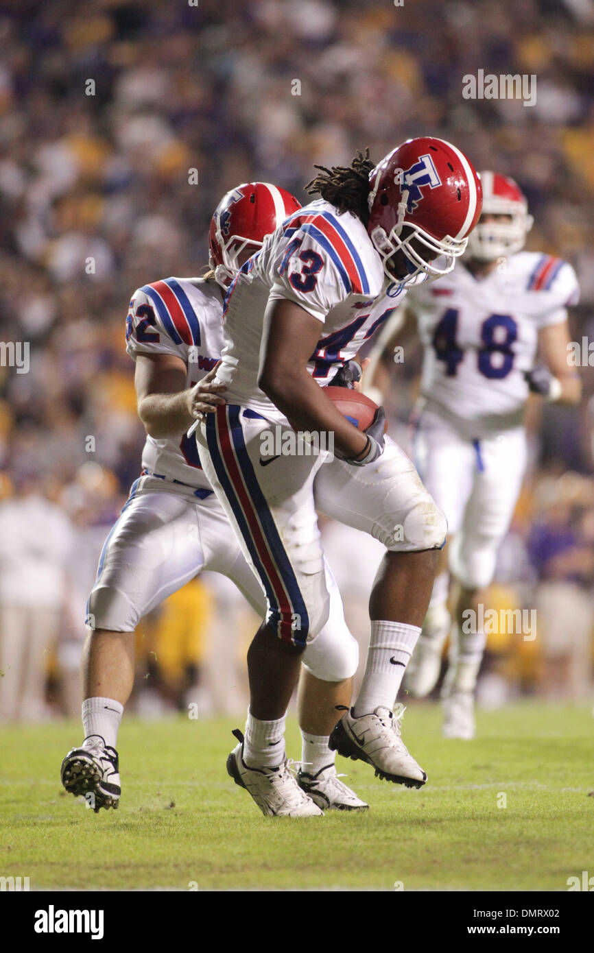 Louisiana Tech tight end Dustin Mitchell (43) during the game at Tiger