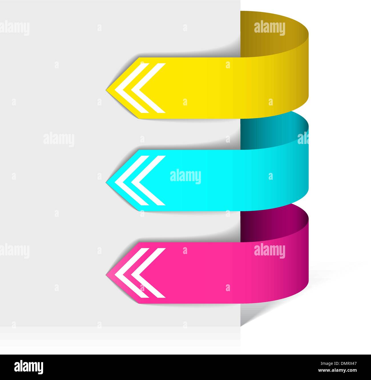 Set of colorful arrows Stock Vector