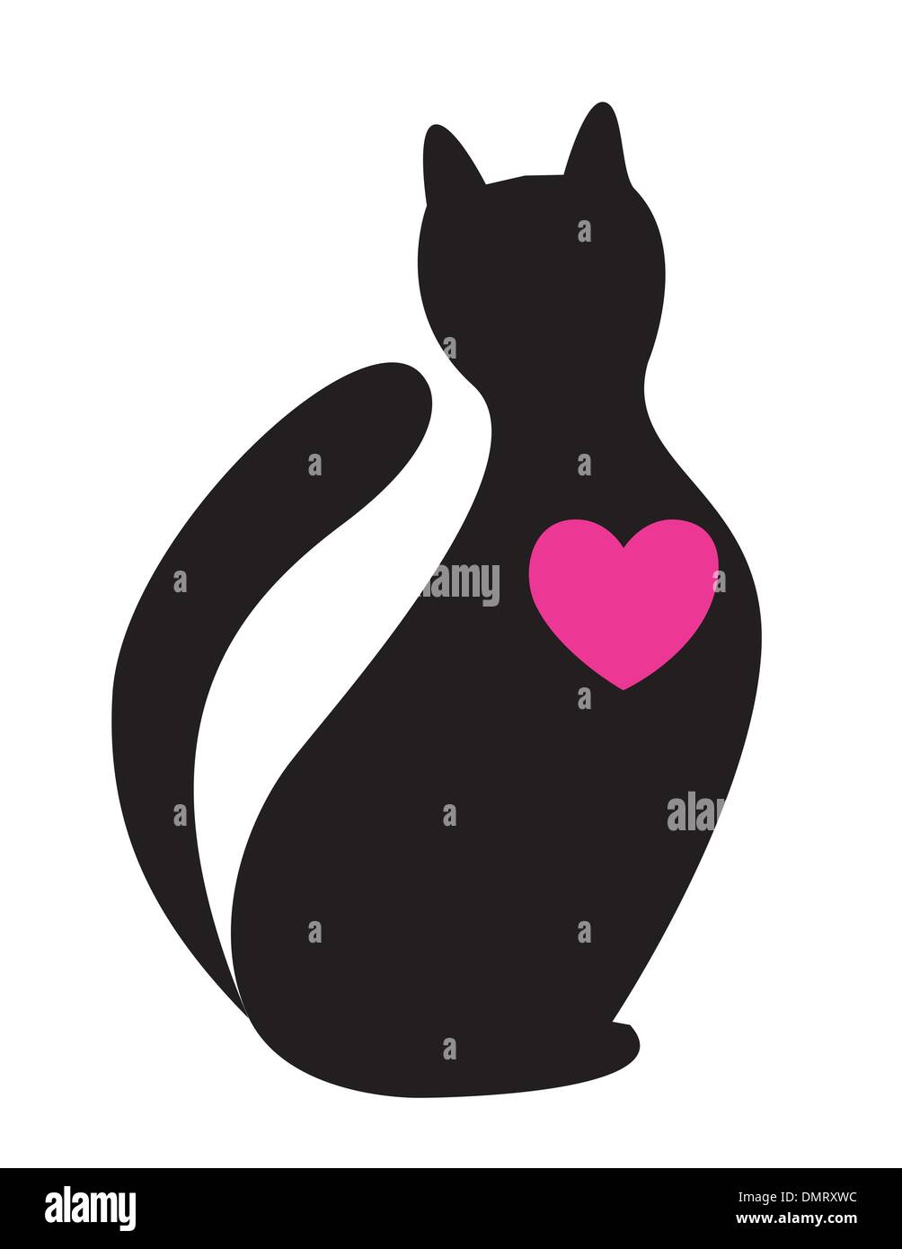 Silhouette of cat Stock Vector