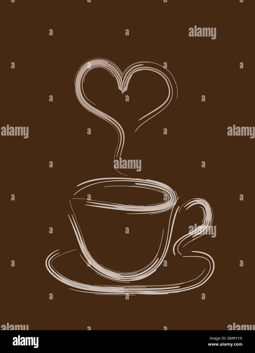Drinks the coffee Stock Vector Images - Alamy