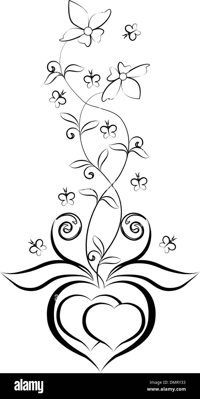 210 Two Hearts Tattoo Designs Illustrations RoyaltyFree Vector Graphics   Clip Art  iStock