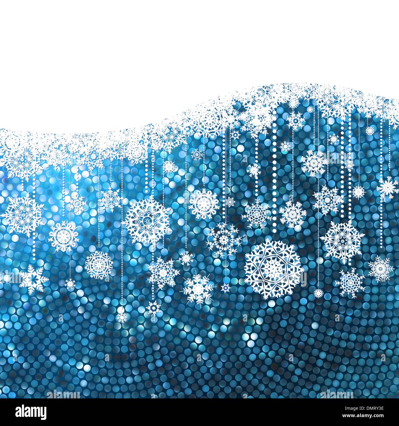 Christmas background with snowflakes. EPS 8 Stock Vector Image & Art ...