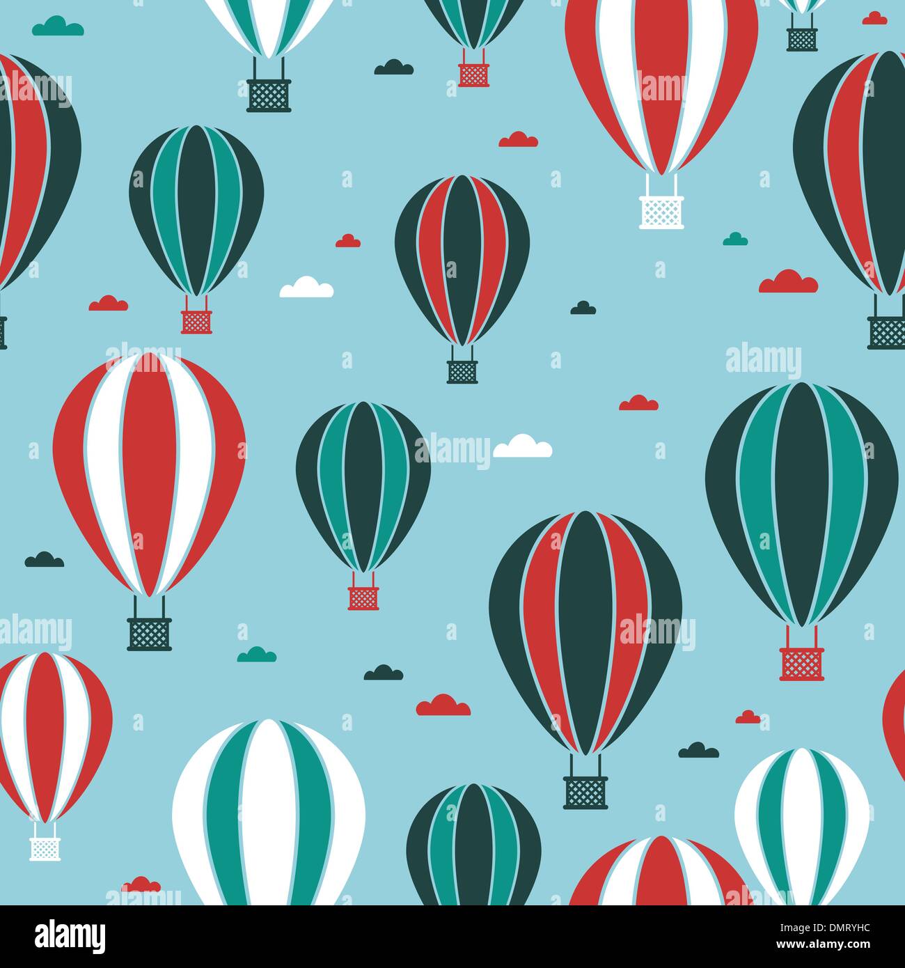hot air balloon pattern Stock Vector Image & Art Alamy