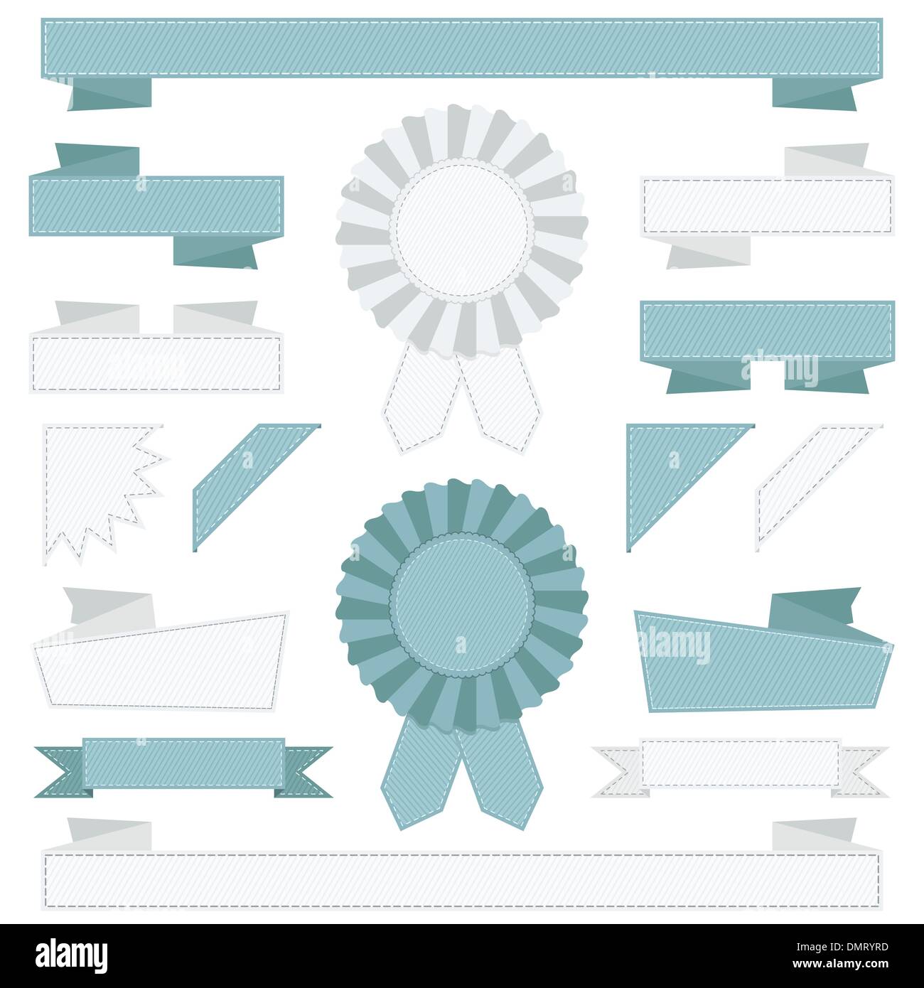 blue and white ribbons Stock Vector Image & Art Alamy