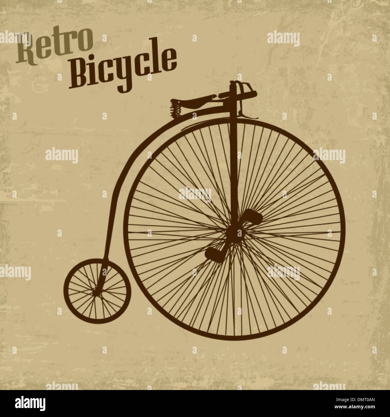 Bicycle vintage poster Stock Vector