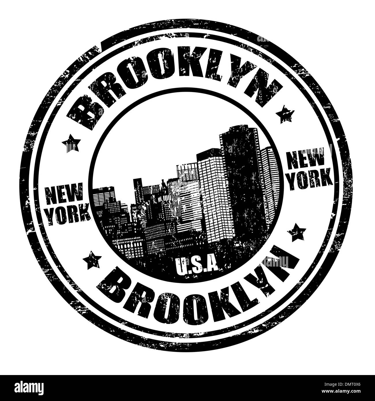Brooklyn stamp Stock Vector