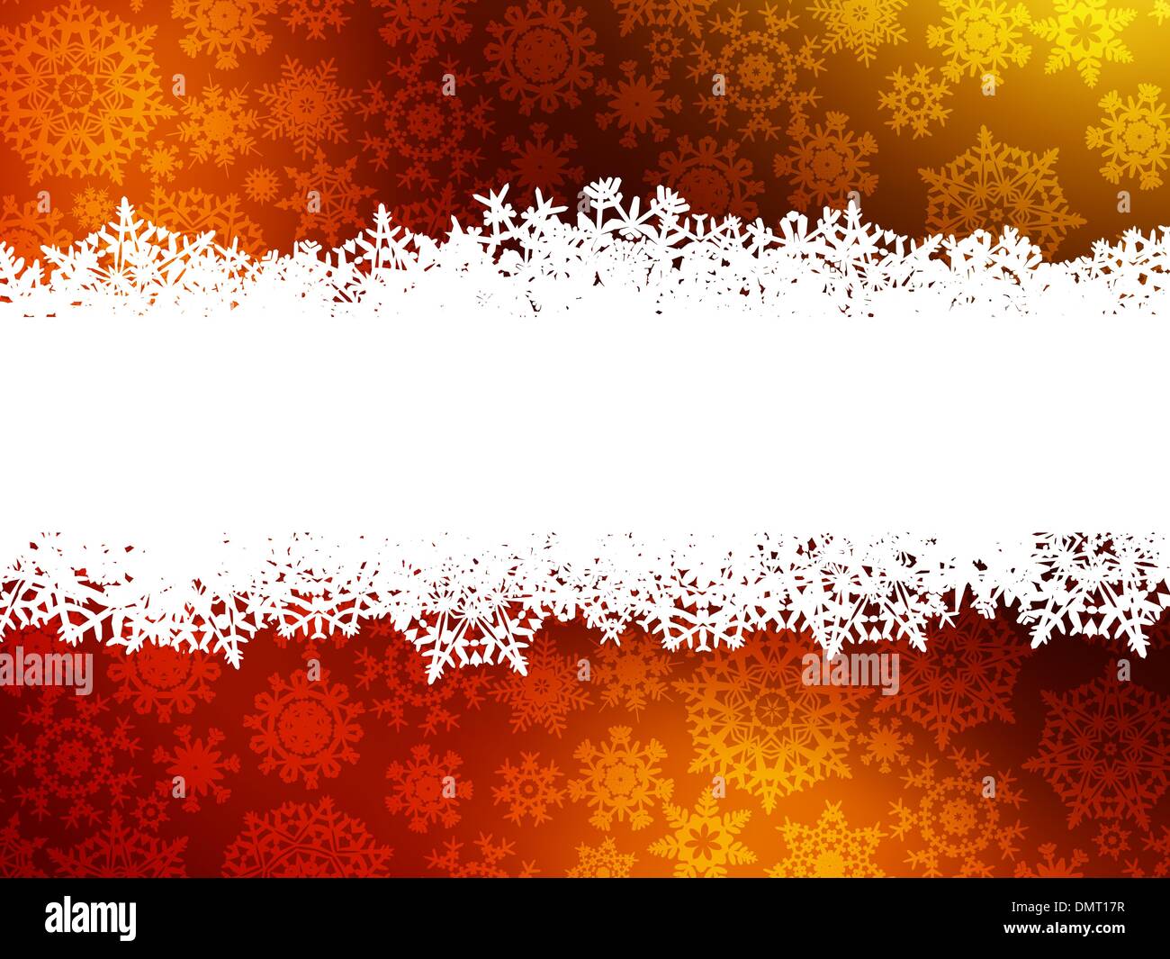 Christmas golden with white snowflakes. EPS 8 Stock Vector Image & Art ...