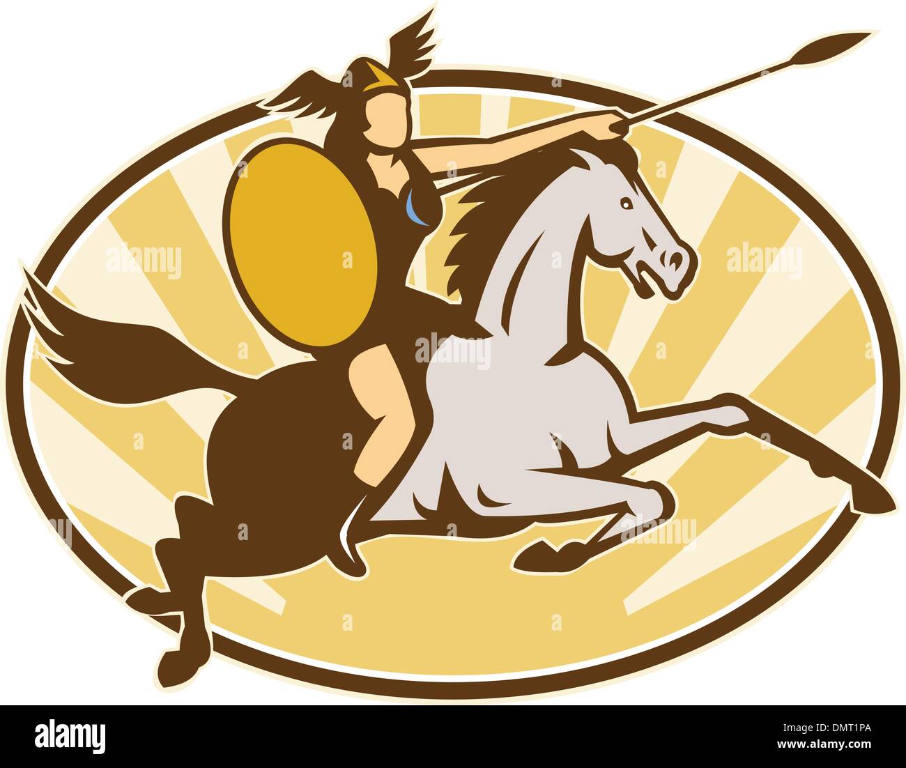 Valakrie Valkyrie norse Stock Vector Images - Alamy
