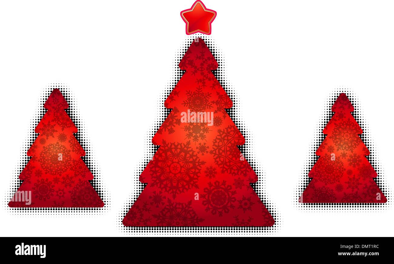 Christmas trees card template. EPS 8 Stock Vector Image & Art - Alamy