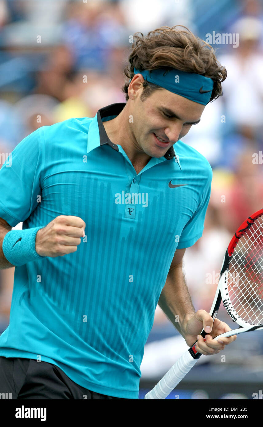 23 August 2009: R. Federer defeats N. Djokovic in the mens ATP Finals in  Cincinnati OH presented by the Western & Southern Financial Group (Credit  Image: © John Longo/Southcreek Global/ZUMApress.com Stock Photo -