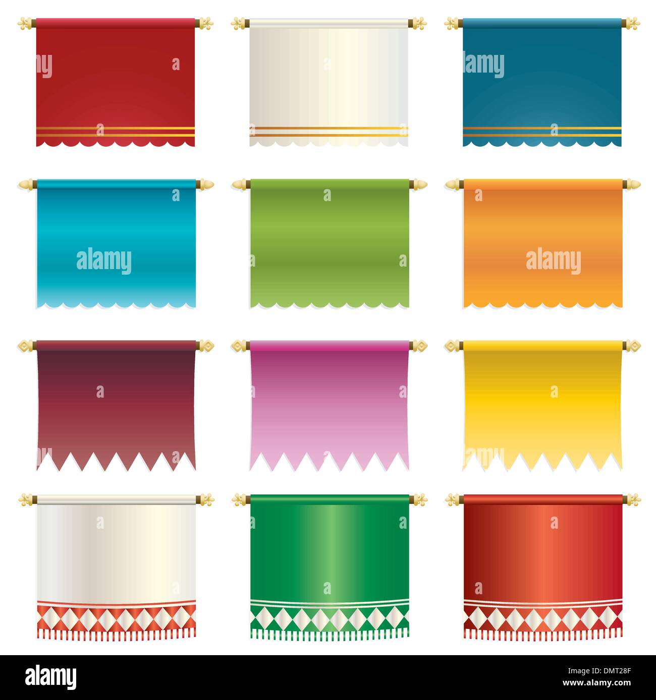 hanging banners Stock Vector