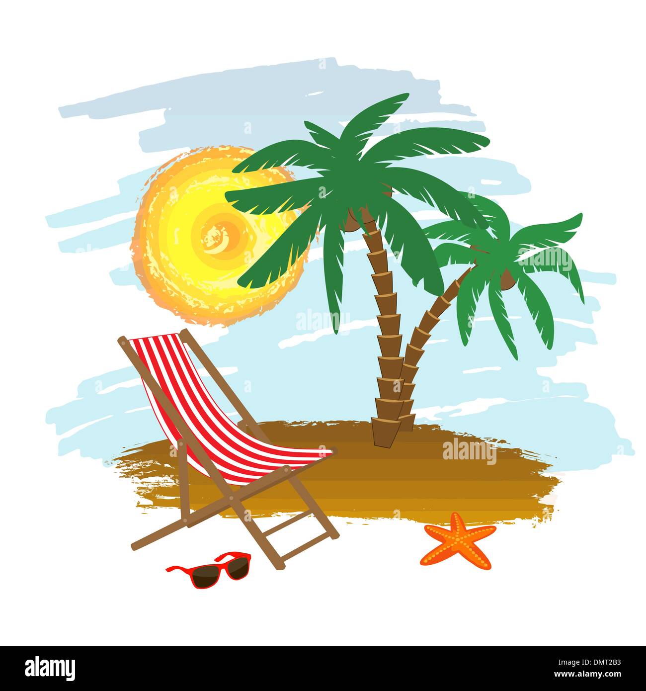 Tropical background Stock Vector