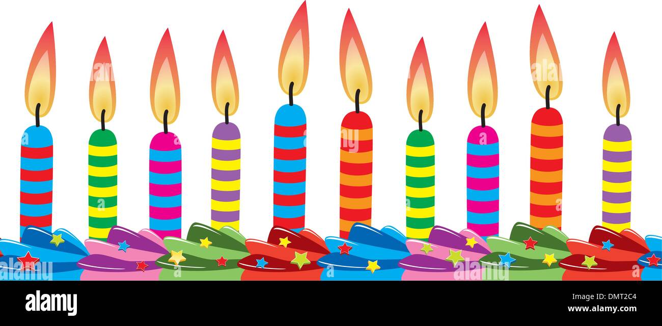 vector birthday candles Stock Vector Image & Art Alamy