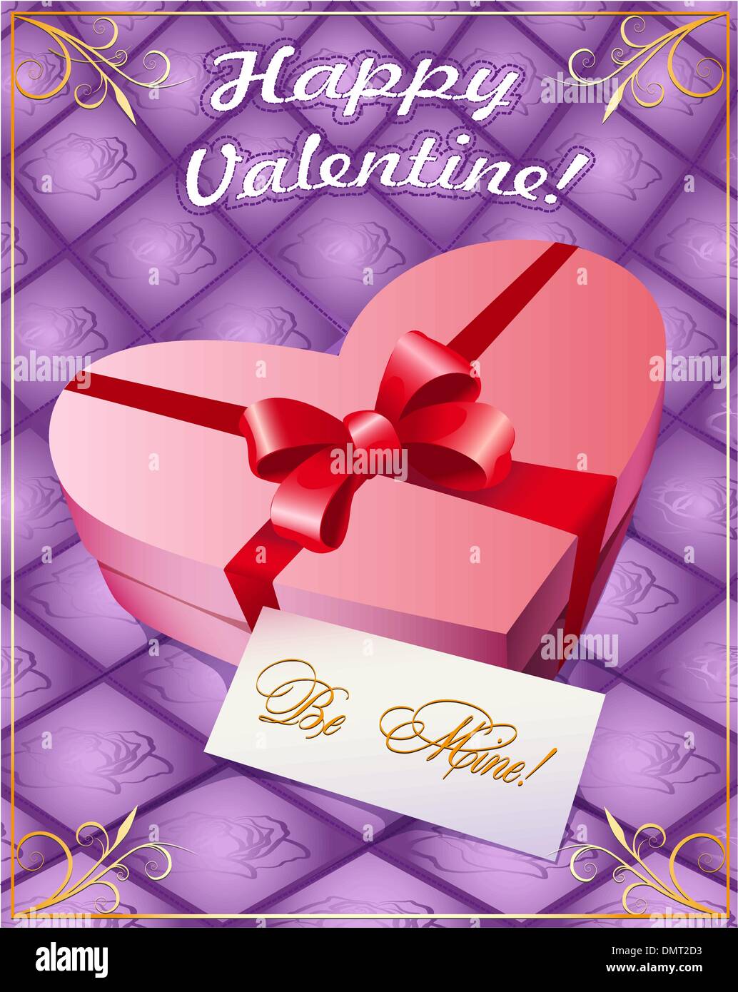 Greeting card with gift box Stock Vector Image & Art - Alamy