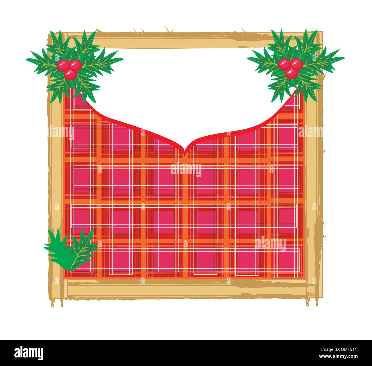 Christmas background with holly berry Stock Vector Image & Art - Alamy