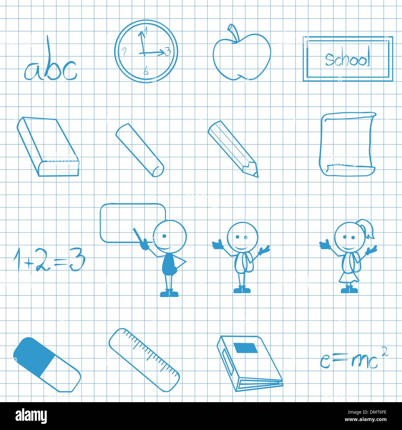 School equation Stock Vector Images - Alamy