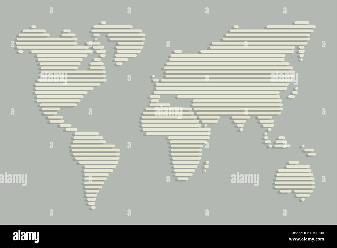 Simplified world map hi-res stock photography and images - Alamy