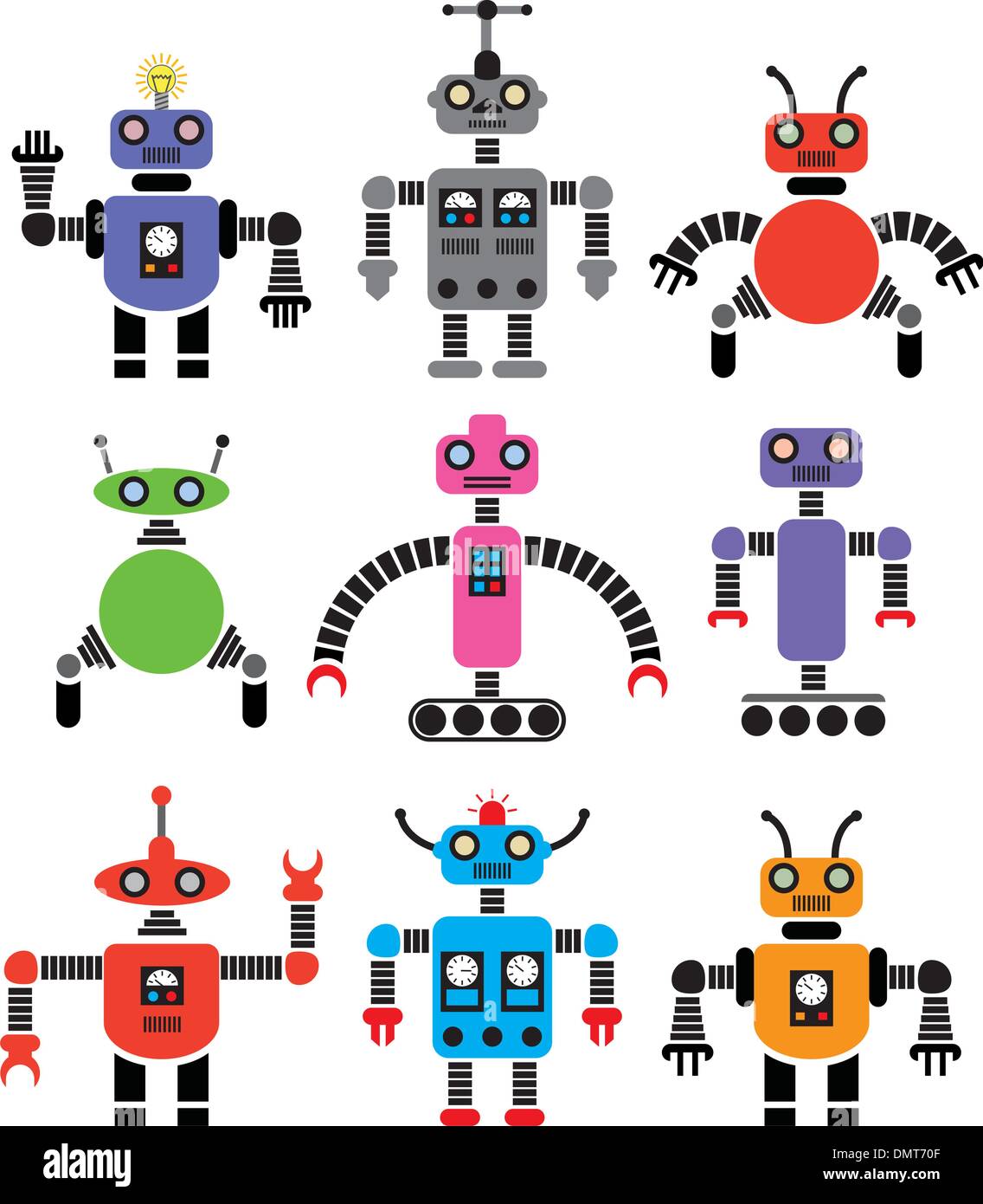 Retro robots hi-res stock photography and images - Alamy