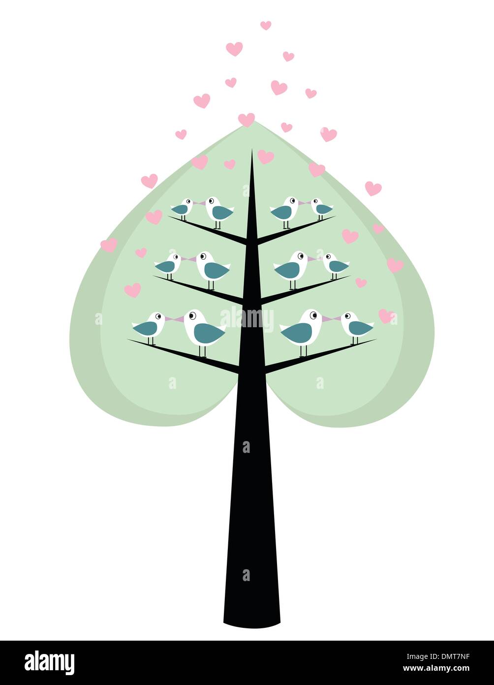 loving birds Stock Vector