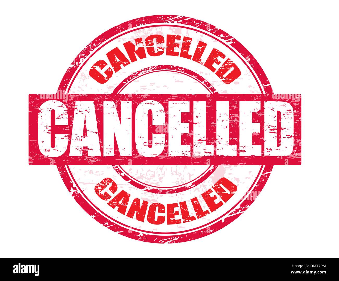 cancelled stamp Stock Vector