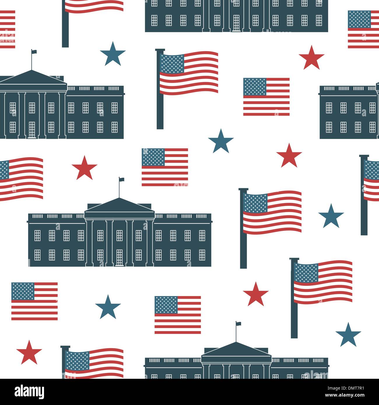 usa pattern Stock Vector
