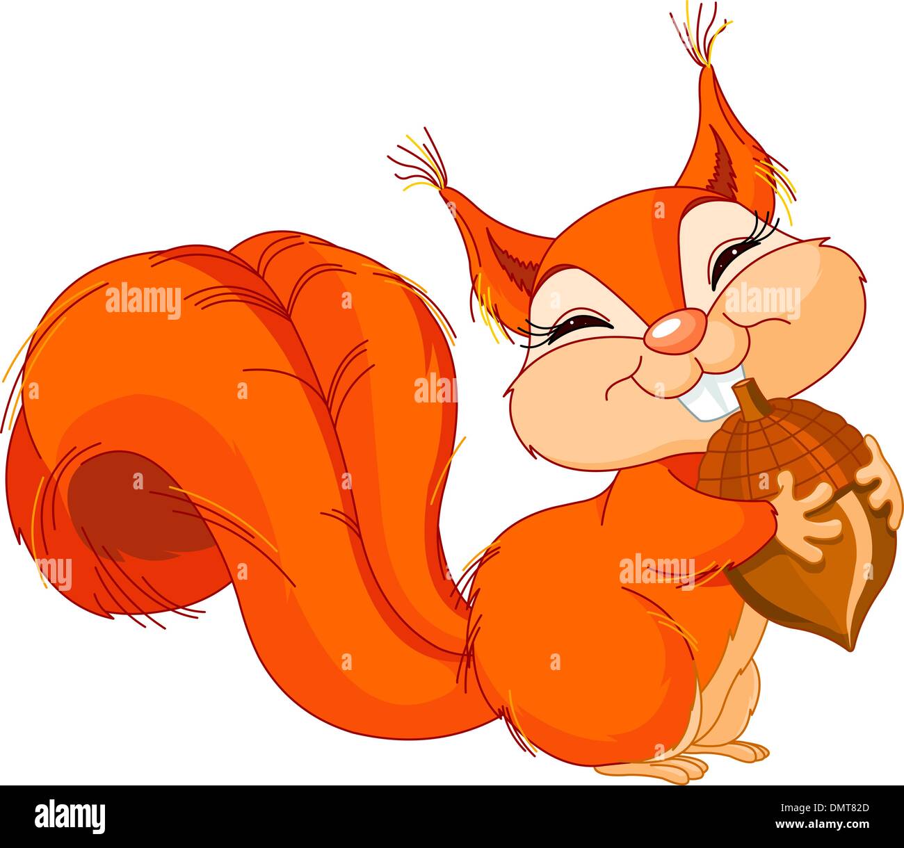 Squirrel nut cartoon illustration hi-res stock photography and images -  Alamy