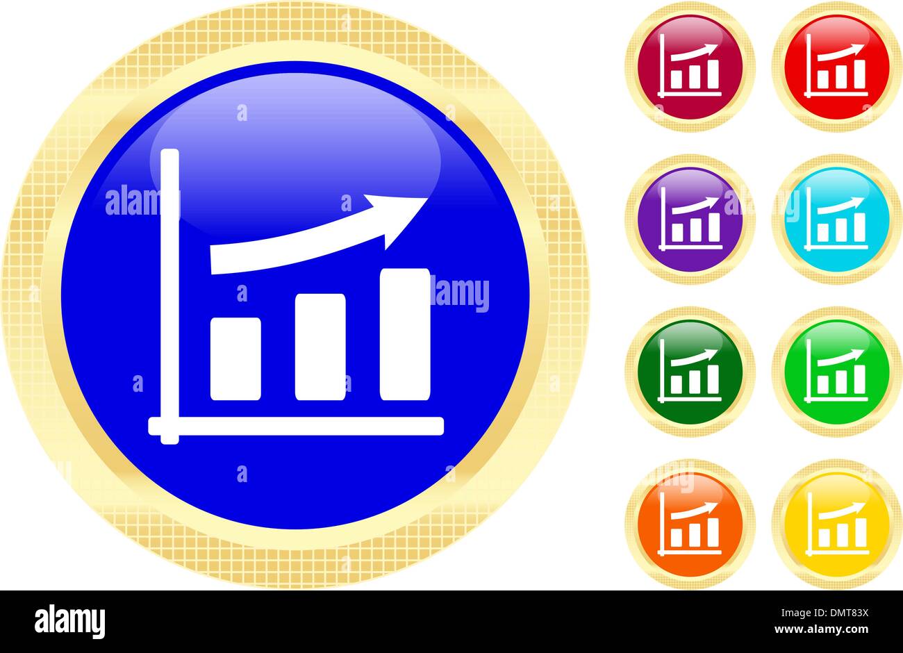 Icon of business graph Stock Vector