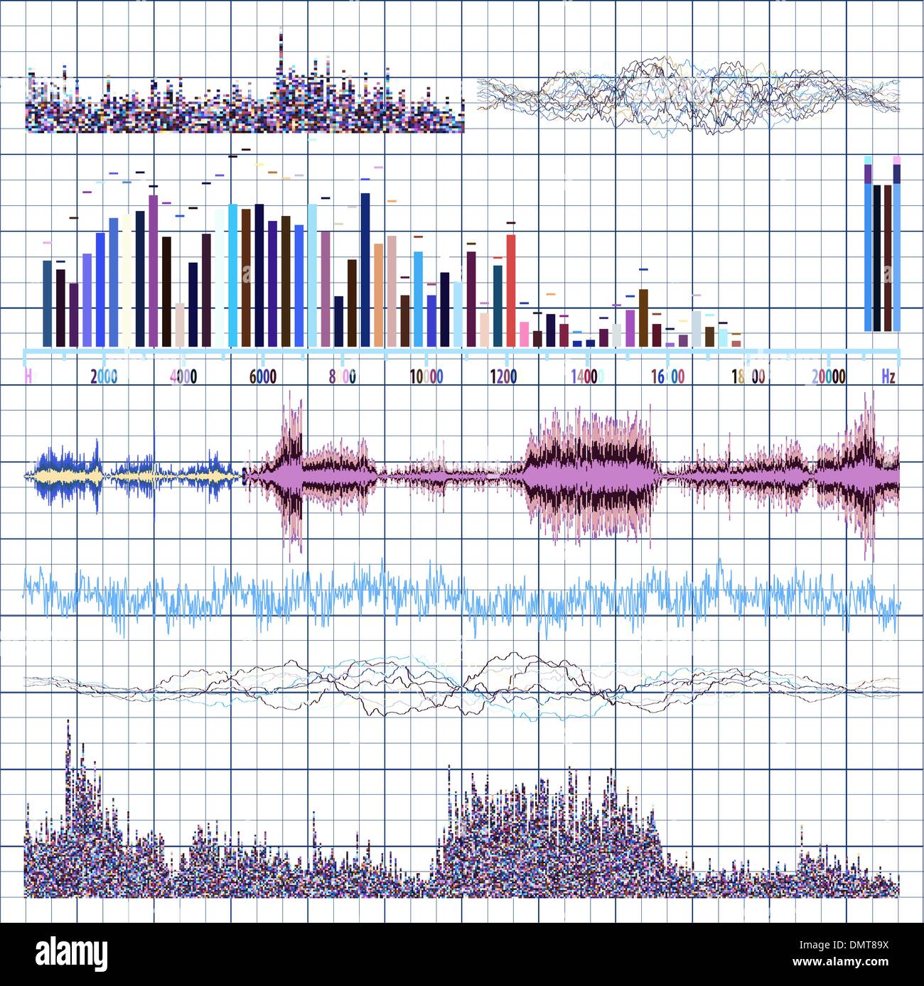 Sound waves set. Music background. EPS 8 Stock Vector Image & Art - Alamy