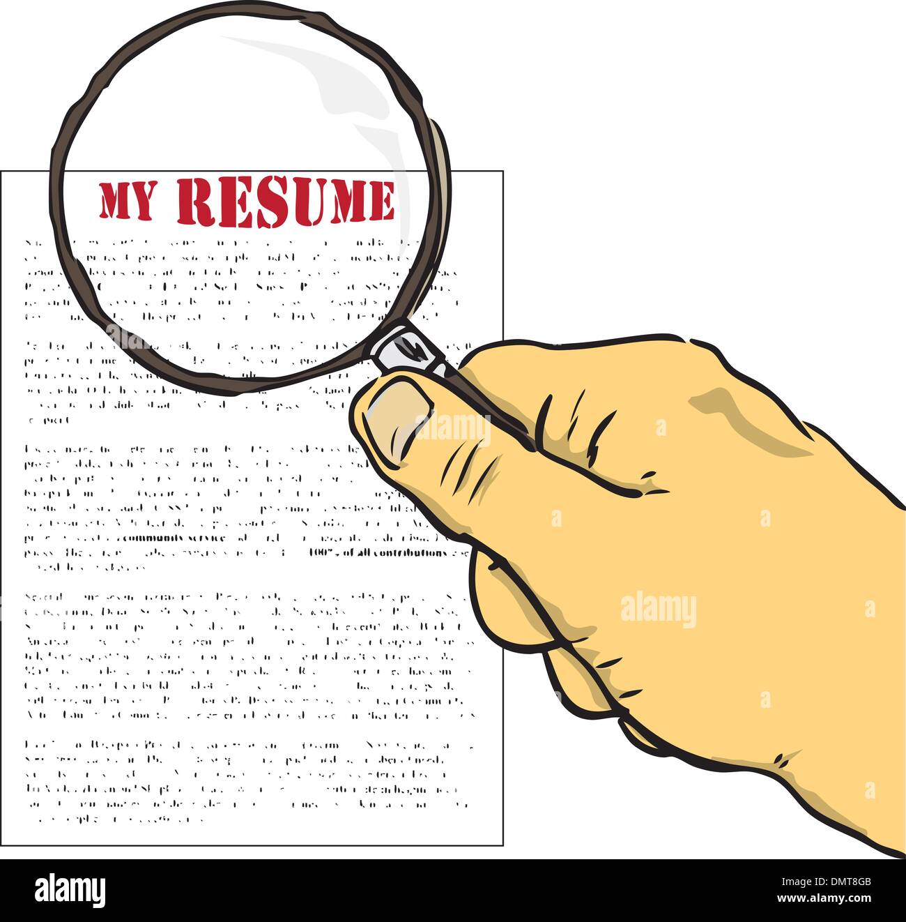 My resume Stock Vector Image amp - My Resume DMT8GB 