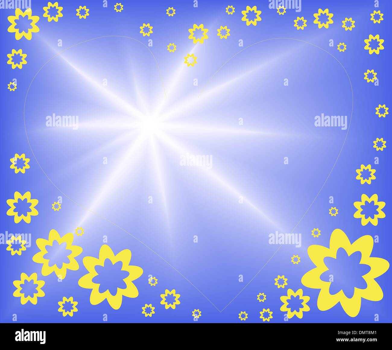 abstract blue background with heart Stock Vector Image & Art Alamy