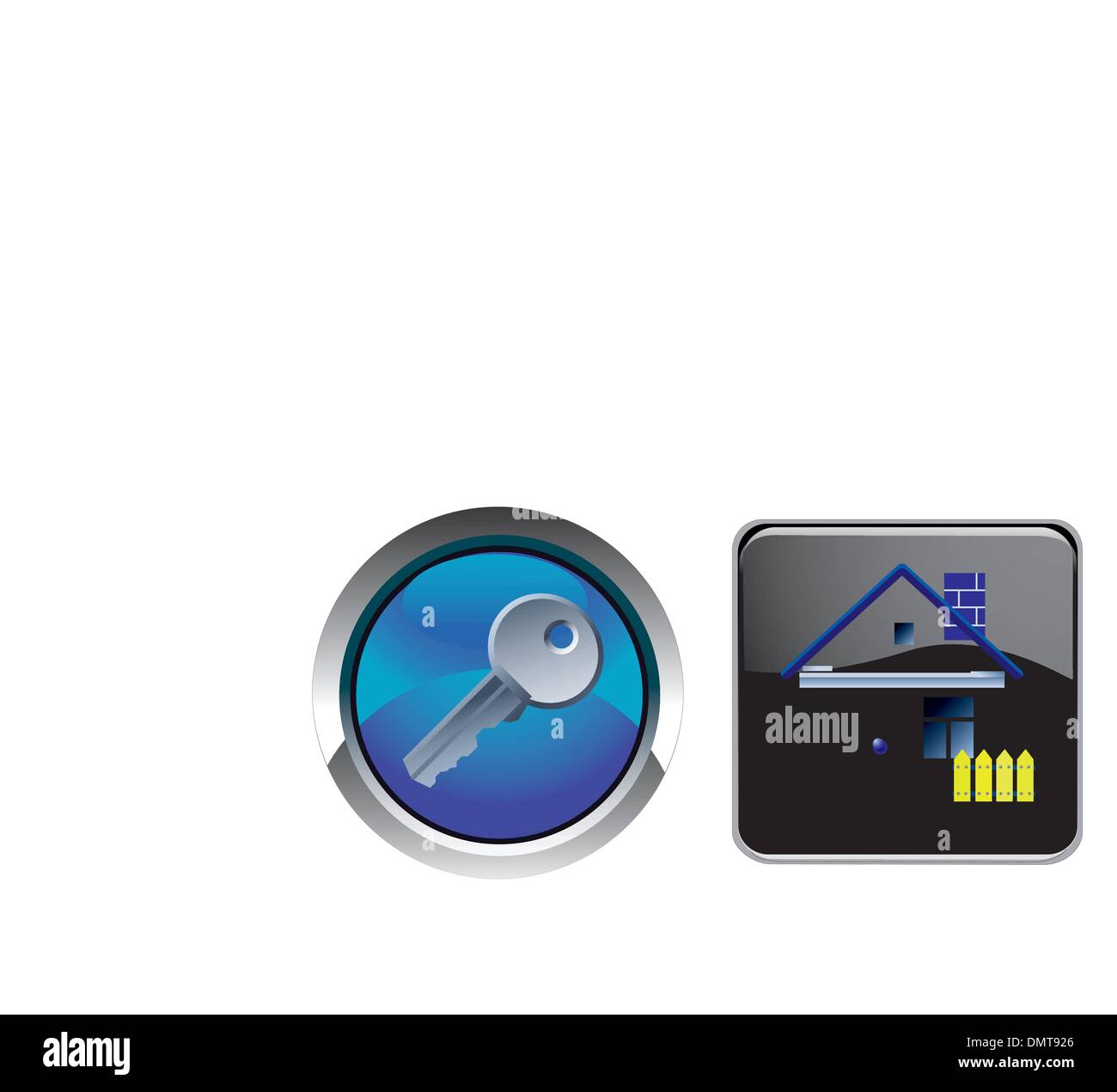 house key button Stock Vector Image & Art Alamy