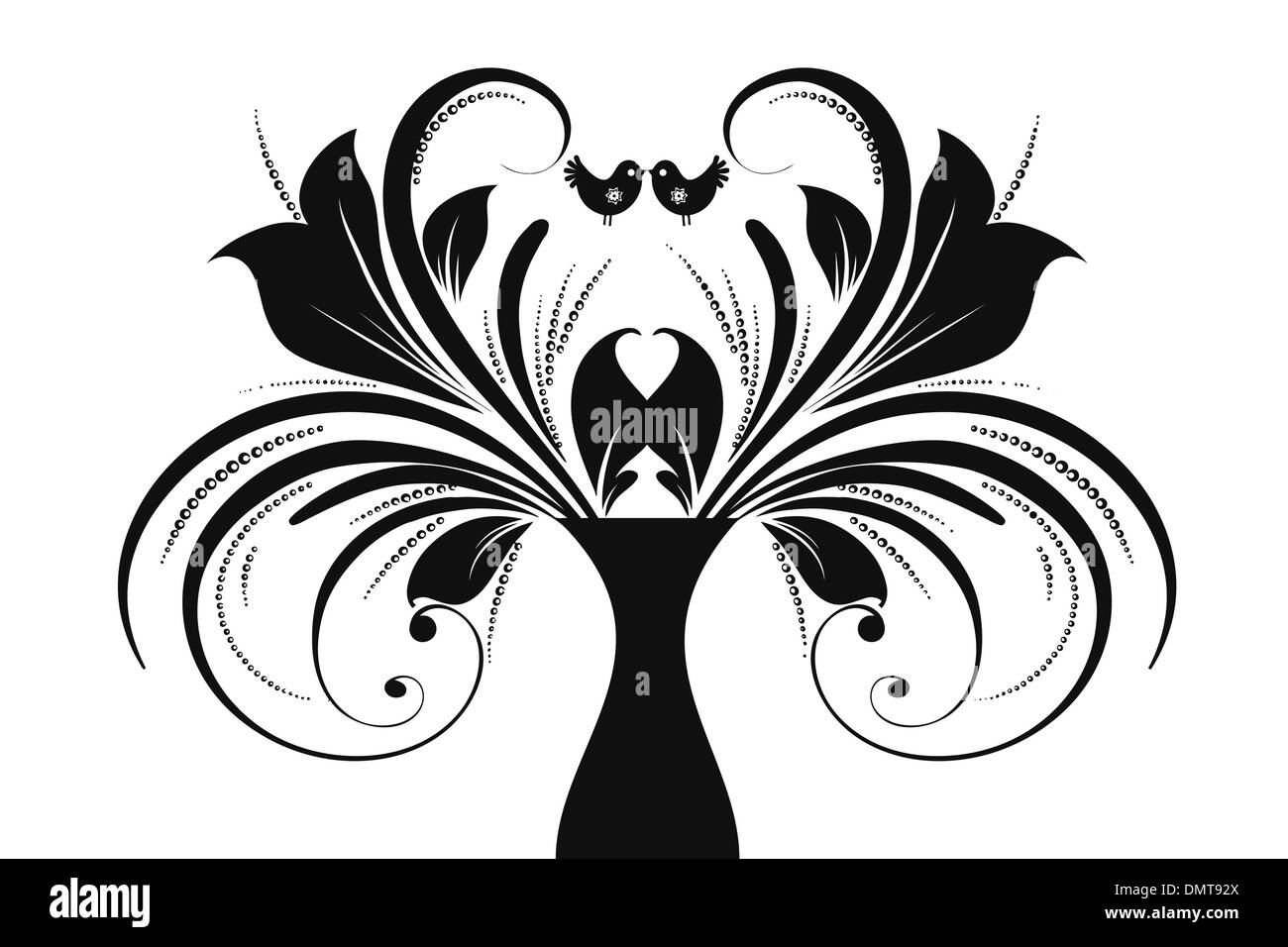 Art floral and birds Stock Vector Image & Art - Alamy