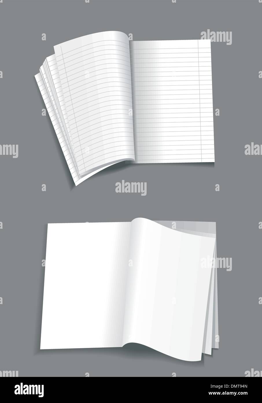 Opened notebook Stock Vector