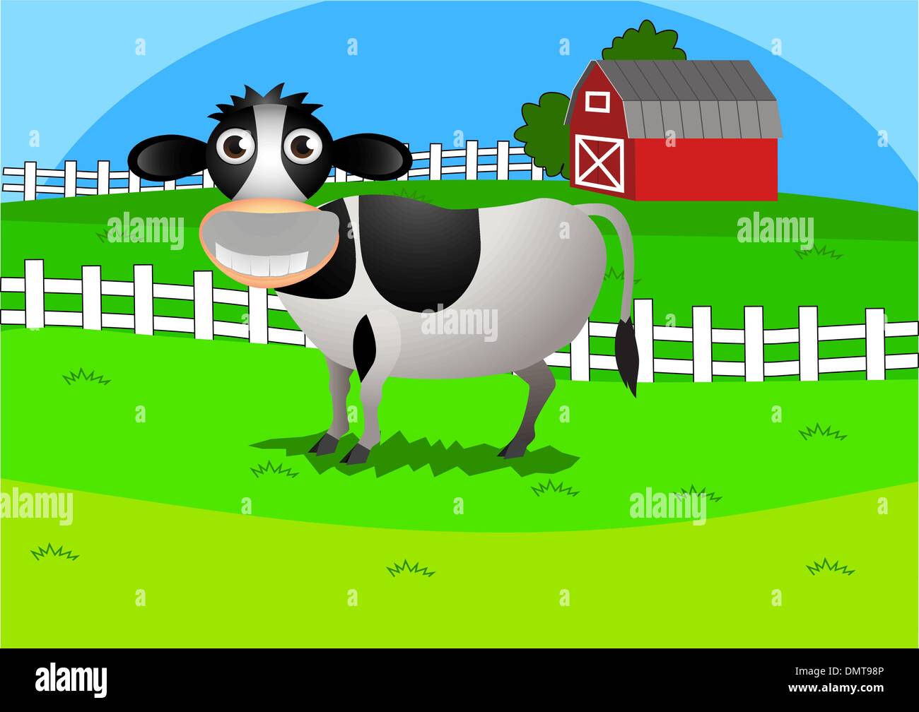 Cow in pasture Stock Vector Image & Art Alamy