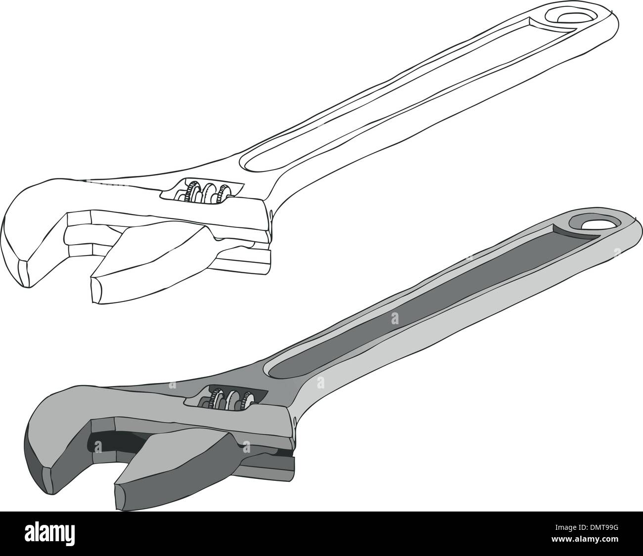 Adjustable Wrench Drawing Stock Illustrations – 800 Adjustable Wrench  Drawing Stock Illustrations, Vectors & Clipart - Dreamstime
