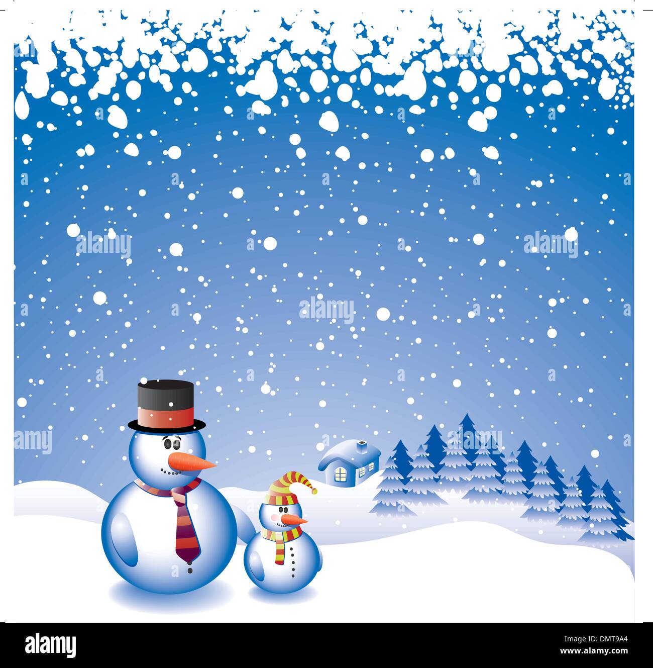 Snowmen vector vectors hi-res stock photography and images - Alamy