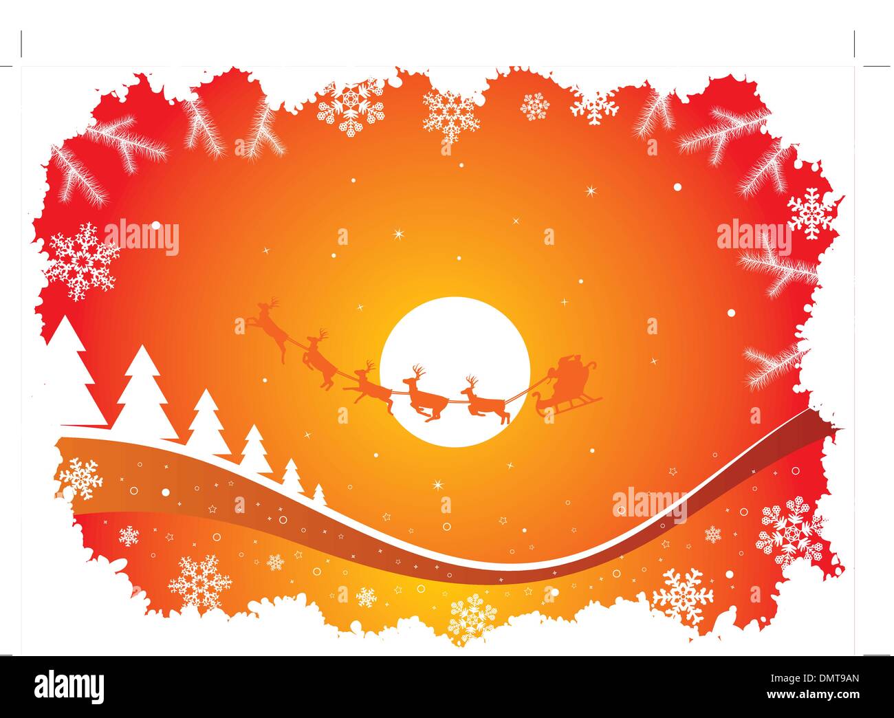 Christmas holiday season background santa Stock Vector Images - Alamy