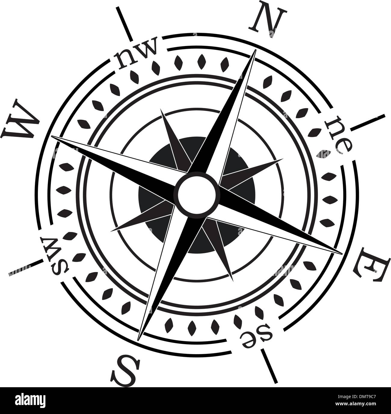 Wind compass Black and White Stock Photos & Images Alamy