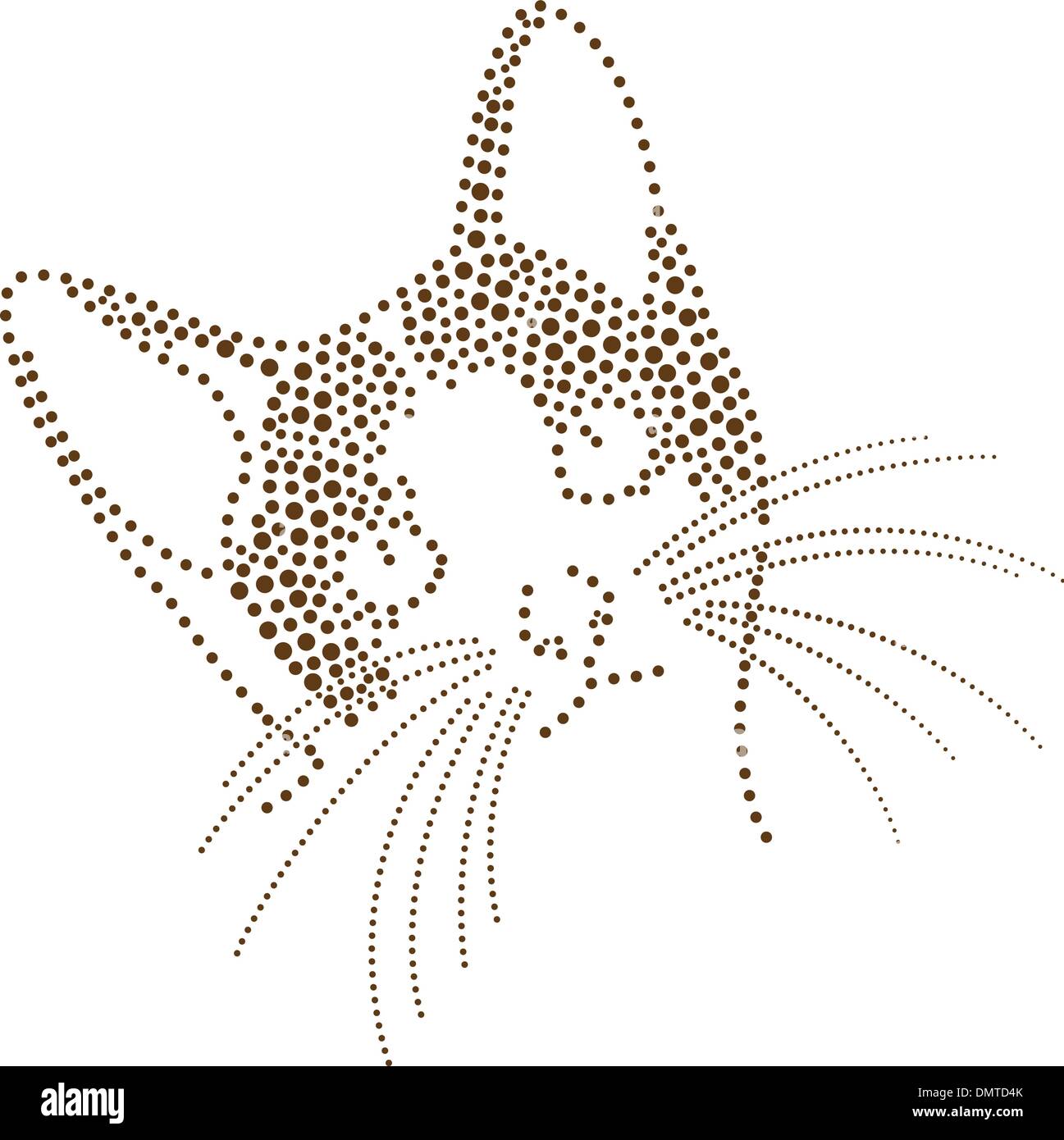 Dot cat Stock Vector Image & Art - Alamy