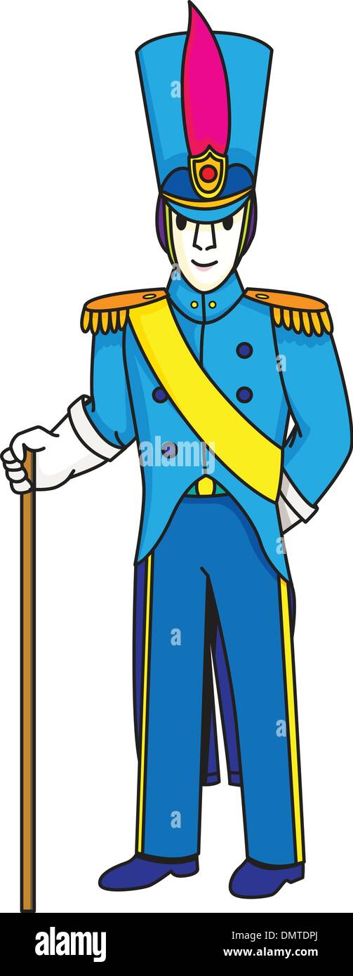 Soldier with flag Stock Vector Image & Art - Alamy